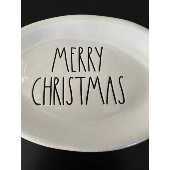 Rae Dunn 2016 Vintage OG Christmas Ovals Set of 4 - Picture 6 of 8